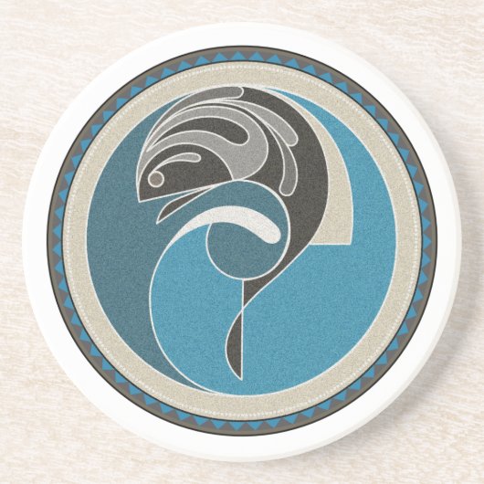 Spirit of Fish Sandstone Onderzetter (Voorkant)