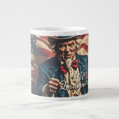 Spirit of Freedom in rood, wit en blauw Grote Koffiekop (Voorkant)