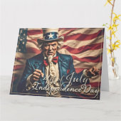 Spirit of Freedom in rood, wit en blauw Kaart (Gele Bloem)