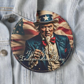 Spirit of Freedom in rood, wit en blauw Ronde Button 6,0 Cm (In situ)