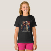 Spirit of Freedom in rood, wit en blauw T-shirt (Voorkant volledig)