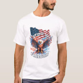 Spirit of Freedom Mannen wit T-shirt (Voorkant)