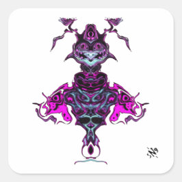 Spirit (of heel vreemde kip) v1 vierkante sticker