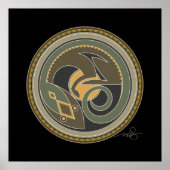 Spirit of Lizard Black background Poster (Voorkant)