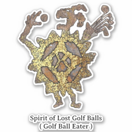 Spirit of Lost Golf Balls Sticker (Voorkant)