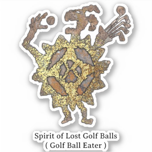 Spirit of Lost Golf Balls Sticker (Voorkant)
