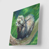 Spirit of Polecat Vierkante Klok (Hoek)