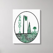 spirit of saudia Arabia Canvas Afdruk (Voorkant)
