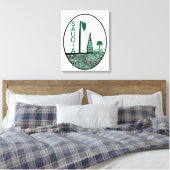 spirit of saudia Arabia Canvas Afdruk (Insitu (Slaapkamer))