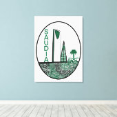 spirit of saudia Arabia Canvas Afdruk (Insitu (Houten vloer))