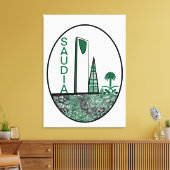 spirit of saudia Arabia Canvas Afdruk (Insitu (Woonkamer))