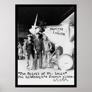 Spirit of St. Louis Airplane 1927 Poster