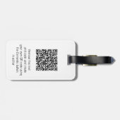 Spirit of St Louis Flyer met QR-code Bagagelabel (Achterkant horizontaal)