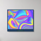 Spirit of Summer Breeze Abstracte 3D Rainbowart Canvas Afdruk (Voorkant)