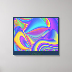 Spirit of Summer Breeze Abstracte 3D Rainbowart Canvas Afdruk