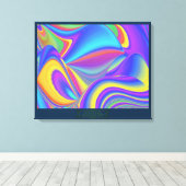 Spirit of Summer Breeze Abstracte 3D Rainbowart Canvas Afdruk (Insitu (Houten vloer))