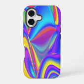 Spirit of Summer Breeze , Abstracte 3D Rainbowart iPhone 16 Hoesje (Achterkant)