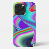 Spirit of Summer Breeze , Abstracte 3D Rainbowart iPhone Hoesje (Achterkant)