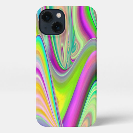 Spirit of Summer Breeze , Abstracte 3D Rainbowart iPhone Hoesje (Achterkant)