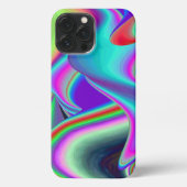 Spirit of Summer Breeze , Abstracte 3D Rainbowart iPhone Hoesje (Achterkant)