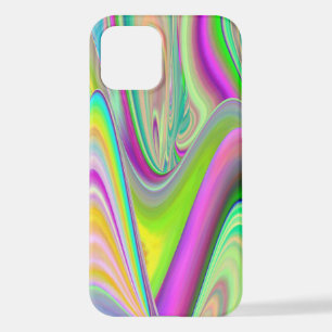 Spirit of Summer Breeze , Abstracte 3D Rainbowart iPhone 12 Hoesje
