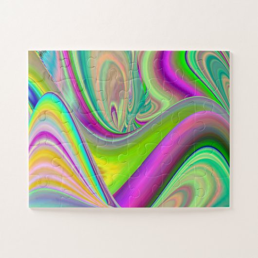Spirit of Summer Breeze , Abstracte 3D Rainbowart Legpuzzel (Horizontaal)