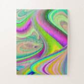 Spirit of Summer Breeze , Abstracte 3D Rainbowart Legpuzzel (Verticaal)