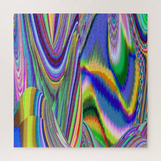 Spirit of Summer Breeze , Abstracte 3D Rainbowart Legpuzzel (Verticaal)