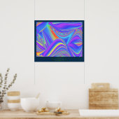 Spirit of Summer Breeze Abstracte 3D Rainbowart Poster (Keuken)