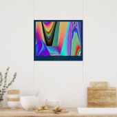 Spirit of Summer Breeze Abstracte 3D Rainbowart Poster (Keuken)