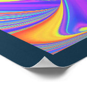 Spirit of Summer Breeze Abstracte 3D Rainbowart Poster (Hoek)