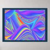 Spirit of Summer Breeze Abstracte 3D Rainbowart Poster (Voorkant)
