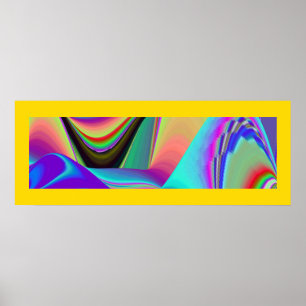 Spirit of Summer Breeze Abstracte 3D Rainbowart Poster