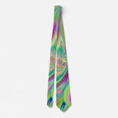 Spirit of Summer Breeze , Abstracte 3D Rainbowart Stropdas (Achterkant)