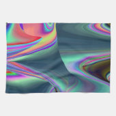 Spirit of Summer Breeze , Abstracte 3D Rainbowart Theedoek (Horizontaal)