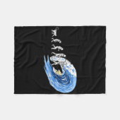 Spirit Of Surfing Evolution Of Man Fleece Deken (Voorkant (Horizontaal))