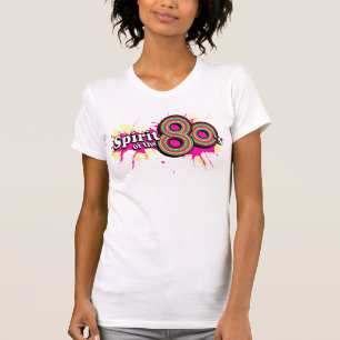 "Spirit of the 80's" dames multi-roze logo T-shirt