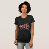 Spirit of the 80's graphic dames roze t-shirt (Voorkant volledig)