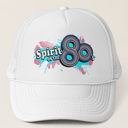 "Spirit of the 80's" retrodesign white pet (Voorkant)