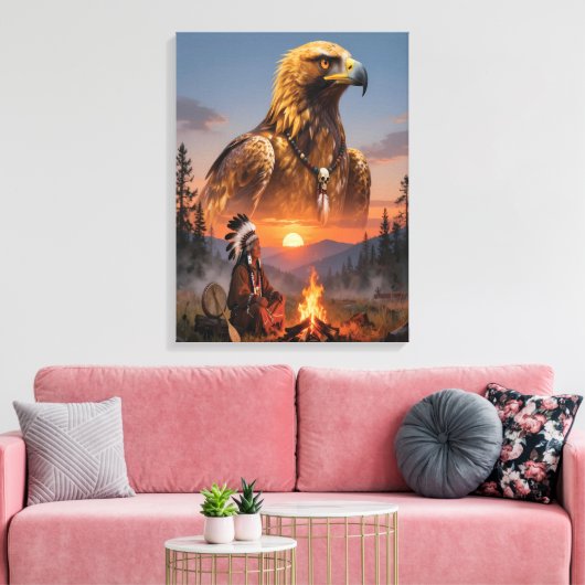 Spirit of the Eagle Canvas Afdruk (Insitu (Woonkamer))