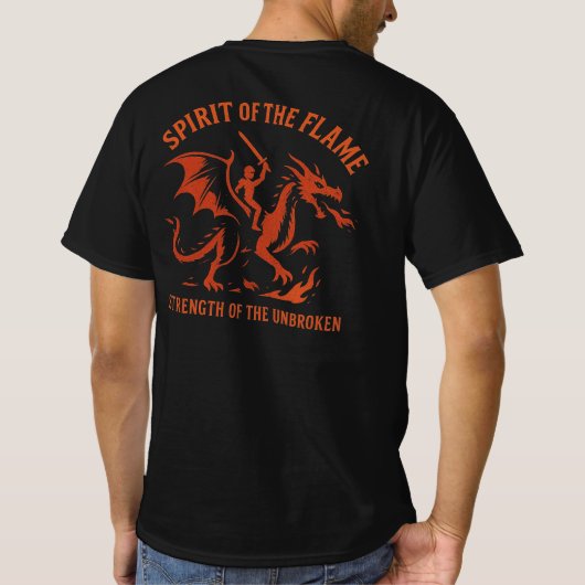 Spirit of the Flame Dragon Rider T-shirt (Achterkant)