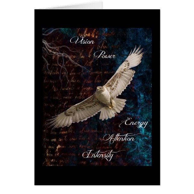 Spirit of the Hawk - Original Digital Collage (Voorkant)