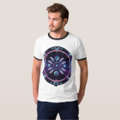 Spirit of the Land: Indiaanse lijnenwerk T-shirt (Voorkant volledig)
