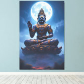 Spirit of the Moon over Nusantara Canvas Afdruk (Insitu (Houten vloer))