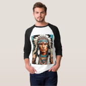 Spirit of the Plains: Indiaanse indianen T-shirt (Voorkant volledig)