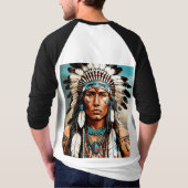 Spirit of the Plains: Indiaanse indianen T-shirt (Achterkant)