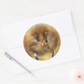Spirit of the Red Fox Art Sticker (Envelop)