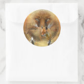 Spirit of the Red Fox Art Sticker (Tas)