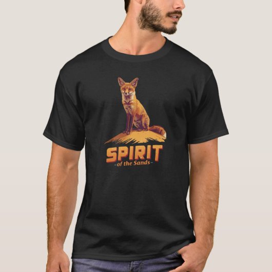 Spirit of the Sands | Desert Fox Wildlife T-Shirt (Voorkant)