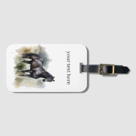 Spirit of the Wild Hengst, op maat Bagagelabel